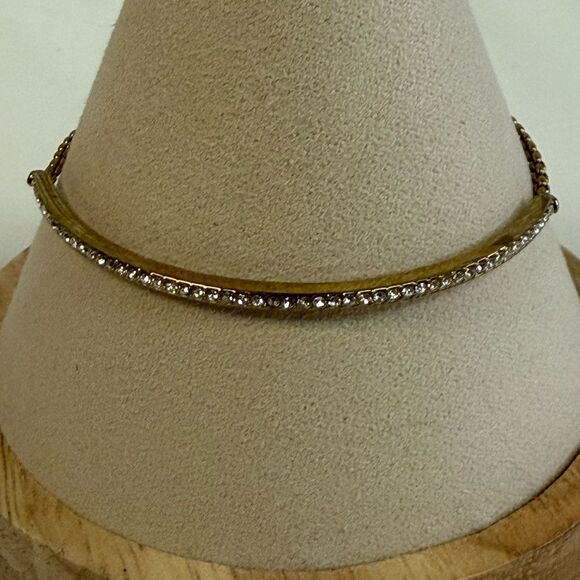 Michael Kors Cubic Zirconia Gold Tone Slider Bracelet - Picture 2 of 5